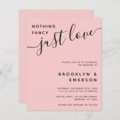 Papier Budget Rien De Fancy Just Love Faire-part de maria (Devant / Derrière)