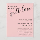 Papier Budget Rien De Fancy Just Love Faire-part de maria (Devant)