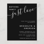 Papier Budget Rien De Plus Détails Faire-part de mariage (Devant)