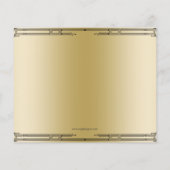 Papier Budget Roaring 20 flapper girl gangster Invitation (Dos)