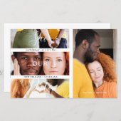 Papier Budget Romantique 4 Mariage engagé Photos Collage (Devant / Derrière)