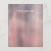 Papier BUDGET Romantique Chic Rose or Floral Mariage (Dos)