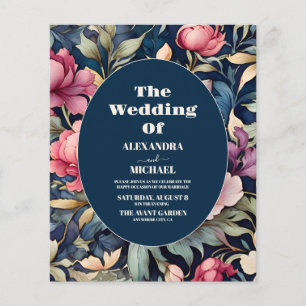 Papier Budget Romantique Fleurs Roses Douces Mariage