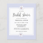 Papier Budget Romantique Lilac Fête des mariées florale (Devant)