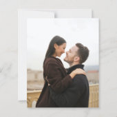 Papier BUDGET Romantique Script Noir Blanc 2 Photo Mariag (Dos)