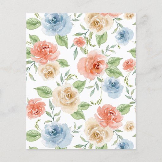 Papier Budget Rosas para Bautizo & Primer Añito Invitatio (Dos)