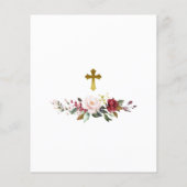 Papier Budget Rosas para Bautizo & Primer Añito Invitatio (Dos)