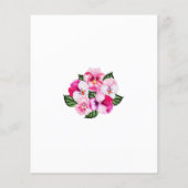 Papier Budget Rose blanc floral 100e anniversaire Invitat (Dos)