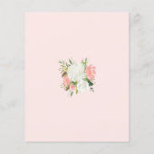 Papier Budget rose blanc Floral Russe Faire-part de maria (Dos)