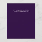 Papier BUDGET Rose blanche verte Mariage or (Dos)