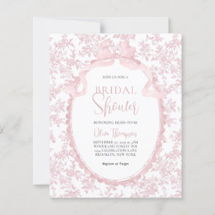Papier BUDGET Rose Botanique Vintage Ruban Mariage
