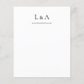 Papier Budget rose et prune Tropical Floral V3 Mariage (Dos)