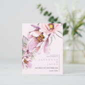 Papier Budget Rose Floral Fleur Mariage Enregistrer La Da (Debout devant)