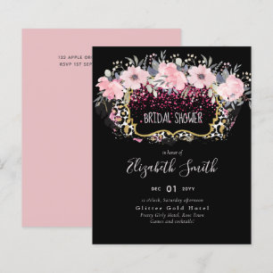 Papier Budget Rose Floral Moderne Fête des mariées fille