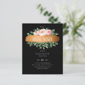 Papier Budget rose Floral Rose or Parties scintillant Loo (Debout devant)
