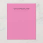 Papier Budget rose Floral Rose or Parties scintillant Loo (Dos)