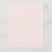 Papier Budget Rose floral Script nuptiale douche Invitati (Dos)