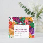 Papier BUDGET Rose foncé Gras Mariage Floral Enregistrer  (Debout devant)