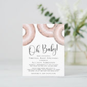 Papier Budget Rose Gold Donuts Virtual Baby Sprinkl (Debout devant)