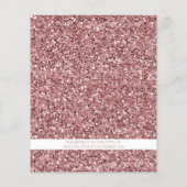 Papier BUDGET Rose Gold Fête d'Anniversaire Paillettes Ro (Dos)