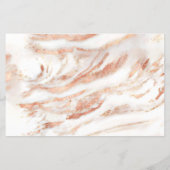 Papier BUDGET Rose Gold Foil Marbre 3 Photo Graduation (Dos)