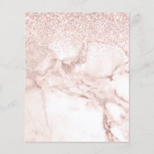 Papier Budget Rose Gold Marble Faux Parties scintillant M (Dos)
