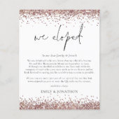 Papier Budget Rose Gold Pailleté Code QR Script Nous nous (Devant)