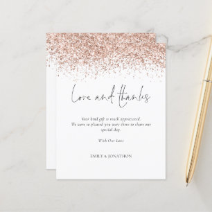 Papier Budget Rose Gold Parties scintillant Amour et Merc