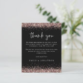 Papier Budget Rose Gold Parties scintillant Black Fiançai (Debout devant)