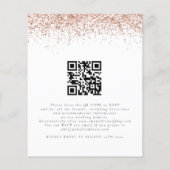 Papier Budget Rose Gold Parties scintillant code QR Maria (Dos)