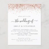 Papier Budget Rose Gold Parties scintillant code QR Maria (Devant)