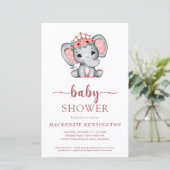 Papier Budget Rose Gold Parties scintillant jolie Eléphan (Debout devant)