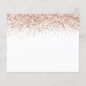 Papier Budget Rose Gold Parties scintillant Mariage Enreg (Dos)