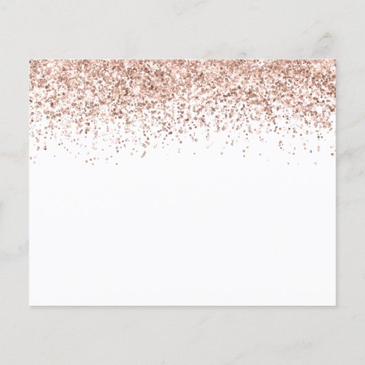 Papier Budget Rose Gold Parties scintillant Mariage Enreg (Dos)