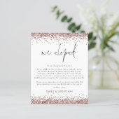 Papier Budget Rose Gold Parties scintillant QR Code Scrip (Debout devant)
