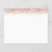 Papier Budget Rose Gold Parties scintillant Sweet 16 Part (Dos)