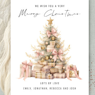 Papier Budget Rose Gold Tree 2026 Calendrier Noël