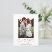 Papier BUDGET Rose manuscrit Marbre d'or Enregistrer la d (Debout devant)