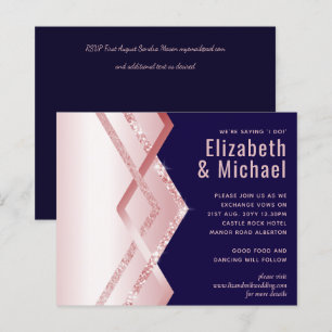 Papier Budget Rose or Art Déco Foil Regarder Marine Maria