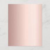 Papier Budget rose or moderne J'ai déplacé faire-part (Dos)