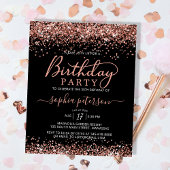 Papier Budget Rose Or N'importe quel âge Noir Anniversair