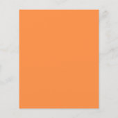 Papier Budget Rose Orange Floral Couples Invitation douch (Dos)