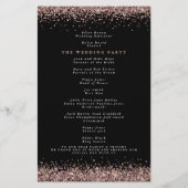 Papier Budget Rose Parties scintillant or Black Wedding P (Dos)