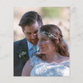 Papier Budget Rose Parties scintillant photo Mariage noir (Dos)