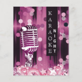 Papier Budget Rose Sweet 16 Karaoke Invitation (Devant)