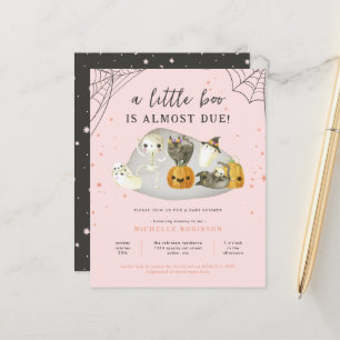 Papier Budget Rose Un Petit Boo Baby shower Halloween