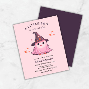 Papier Budget Rose Un Petit Boo Invitation Baby shower