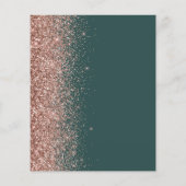 Papier Budget Rose Vert foncé Gold Parties scintillant Ma (Dos)