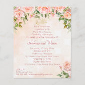 Papier Budget roses en crème pastel lanternes marocaines (Dos)