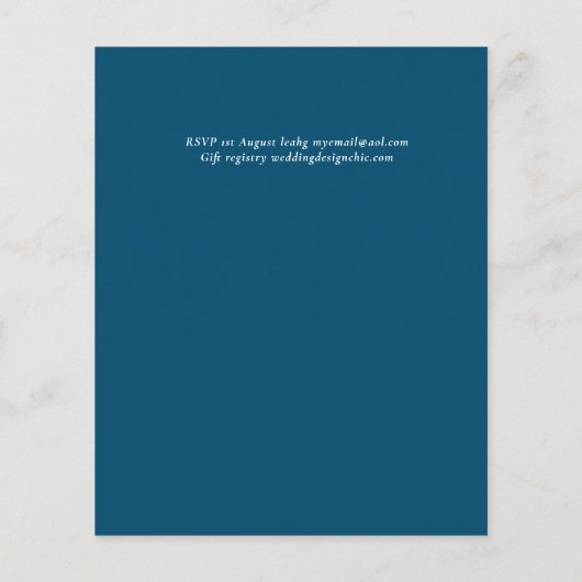 Papier BUDGET Roue de Bateau de Navigation Mariage (Dos)